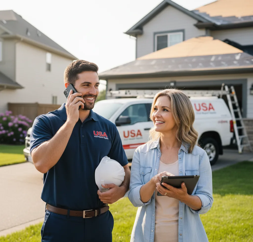 USA Roof Repair Experts customer support in Catoosa